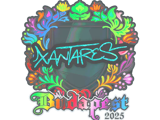 Sticker XANTARES (Holo) | Budapest 2025 - Preço e onde comprar no CS2