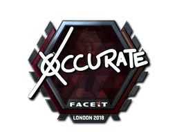 Sticker xccurate (Foil) | London 2018 - Preço e onde comprar no CS2