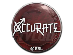 Sticker xccurate | Katowice 2019 - Preço e onde comprar no CS2