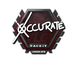 Sticker xccurate | London 2018 - Preço e onde comprar no CS2