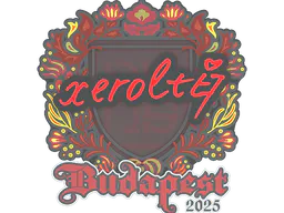 Sticker xerolte | Budapest 2025 - Preço e onde comprar no CS2