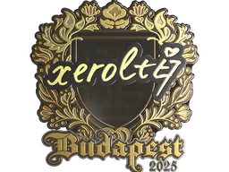 Sticker xerolte (Gold) | Budapest 2025 - Preço e onde comprar no CS2