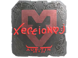 Sticker xertioN (Foil) | Austin 2025 - Preço e onde comprar no CS2