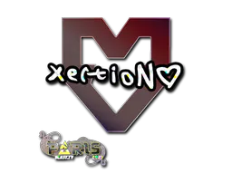 Sticker xertioN (Glitter) | Paris 2023 - Preço e onde comprar no CS2