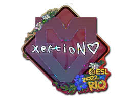 Sticker xertioN (Glitter) | Rio 2022 - Preço e onde comprar no CS2