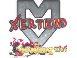 Sticker xertioN (Glitter) | Shanghai 2024 - Preço e onde comprar no CS2