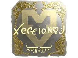 Sticker xertioN (Gold) | Austin 2025 - Preço e onde comprar no CS2