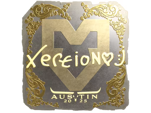 Sticker xertioN (Gold) | Austin 2025 - Preço e onde comprar no CS2