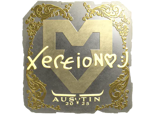 Sticker xertioN (Gold) | Austin 2025 - Preço e onde comprar no CS2