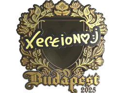 Sticker xertioN (Gold) | Budapest 2025 - Preço e onde comprar no CS2