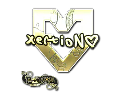 Sticker xertioN (Gold) | Paris 2023 - Preço e onde comprar no CS2