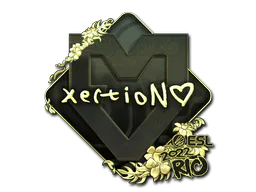 Sticker xertioN (Gold) | Rio 2022 - Preço e onde comprar no CS2
