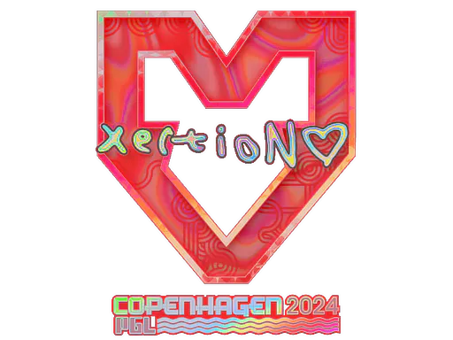 Sticker xertioN (Holo) | Copenhagen 2024 - Preço e onde comprar no CS2