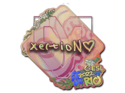 Sticker xertioN (Holo) | Rio 2022 - Preço e onde comprar no CS2