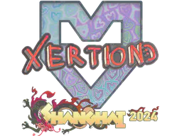 Sticker xertioN (Holo) | Shanghai 2024 - Preço e onde comprar no CS2
