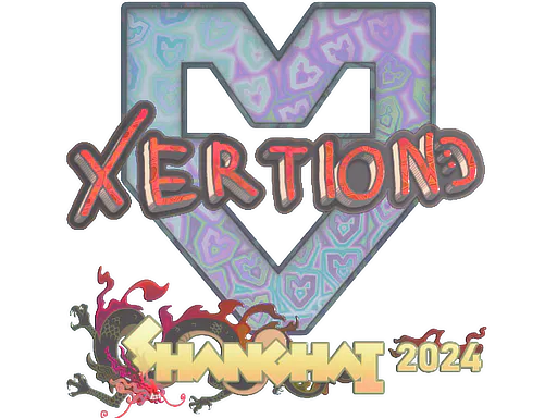 Sticker xertioN (Holo) | Shanghai 2024 - Preço e onde comprar no CS2