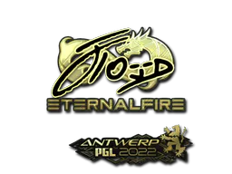 Sticker xfl0ud (Gold) | Antwerp 2022 - Preço e onde comprar no CS2