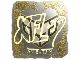 Sticker xfl0ud (Gold) | Austin 2025 - Preço e onde comprar no CS2