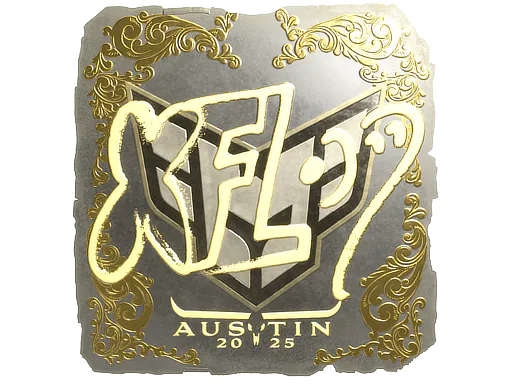 Sticker xfl0ud (Gold) | Austin 2025 - Preço e onde comprar no CS2