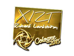 Sticker Xizt (Gold) | Cologne 2015 - Preço e onde comprar no CS2