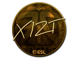 Sticker Xizt (Gold) | Katowice 2019 - Preço e onde comprar no CS2