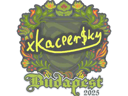 Sticker xKacpersky | Budapest 2025 - Preço e onde comprar no CS2
