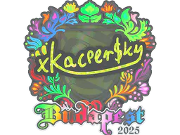 Sticker xKacpersky (Holo) | Budapest 2025 - Preço e onde comprar no CS2