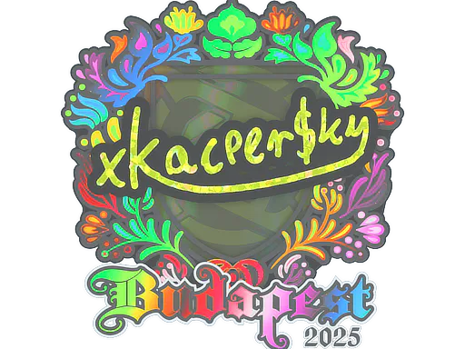 Sticker xKacpersky (Holo) | Budapest 2025 - Preço e onde comprar no CS2