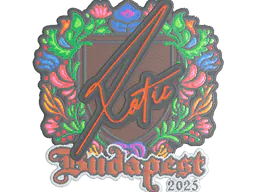 Sticker XotiC (Embroidered) | Budapest 2025 - Preço e onde comprar no CS2