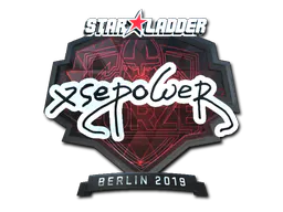 Sticker xsepower (Foil) | Berlin 2019 - Preço e onde comprar no CS2
