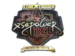 Sticker xsepower (Gold) | Berlin 2019 - Preço e onde comprar no CS2