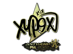 Sticker Xyp9x (Gold) | Antwerp 2022 - Preço e onde comprar no CS2