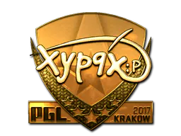 Sticker Xyp9x (Gold) | Krakow 2017 - Preço e onde comprar no CS2