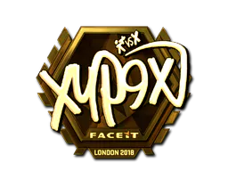 Sticker Xyp9x (Gold) | London 2018 - Preço e onde comprar no CS2