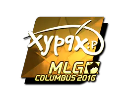 Sticker Xyp9x (Gold) | MLG Columbus 2016 - Preço e onde comprar no CS2