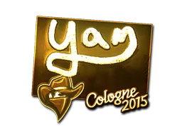 Sticker yam (Gold) | Cologne 2015 - Preço e onde comprar no CS2
