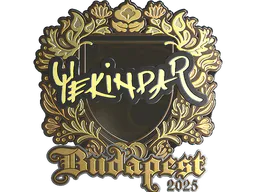 Sticker YEKINDAR (Gold) | Budapest 2025 - Preço e onde comprar no CS2