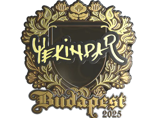 Sticker YEKINDAR (Gold) | Budapest 2025 - Preço e onde comprar no CS2