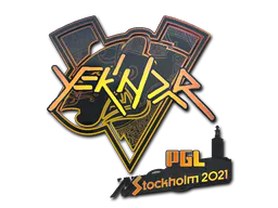 Sticker YEKINDAR (Holo) | Stockholm 2021 - Preço e onde comprar no CS2