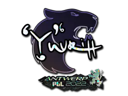 Sticker yuurih (Glitter) | Antwerp 2022 - Preço e onde comprar no CS2