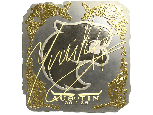 Sticker yuurih (Gold) | Austin 2025 - Preço e onde comprar no CS2