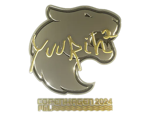 Sticker yuurih (Gold) | Copenhagen 2024 - Preço e onde comprar no CS2