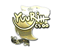 Sticker yuurih (Gold) | Paris 2023 - Preço e onde comprar no CS2
