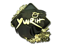 Sticker yuurih (Gold) | Rio 2022 - Preço e onde comprar no CS2