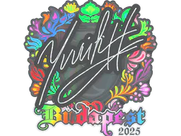 Sticker yuurih (Holo) | Budapest 2025 - Preço e onde comprar no CS2