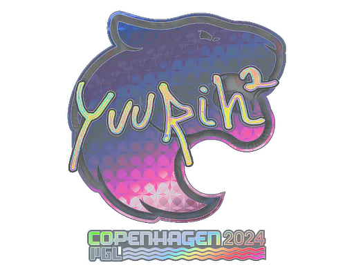 Sticker yuurih (Holo) | Copenhagen 2024 - Preço e onde comprar no CS2