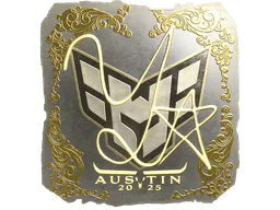 Sticker yxngstxr (Gold) | Austin 2025 - Preço e onde comprar no CS2
