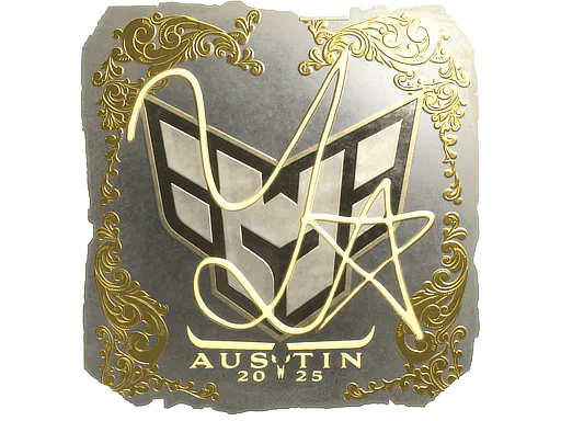 Sticker yxngstxr (Gold) | Austin 2025 - Preço e onde comprar no CS2