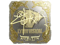 Sticker z4KR (Gold) | Austin 2025 - Preço e onde comprar no CS2