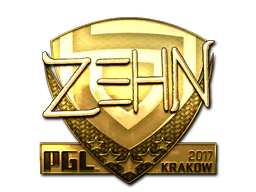 Sticker zehN (Gold) | Krakow 2017 - Preço e onde comprar no CS2